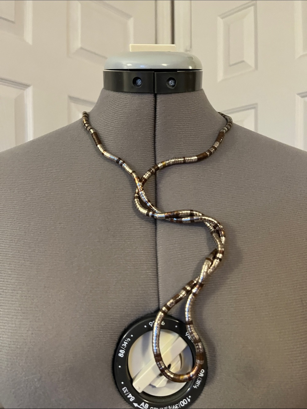 Moldable Multiway Jewelry, Silver & Copper Tone, 34"